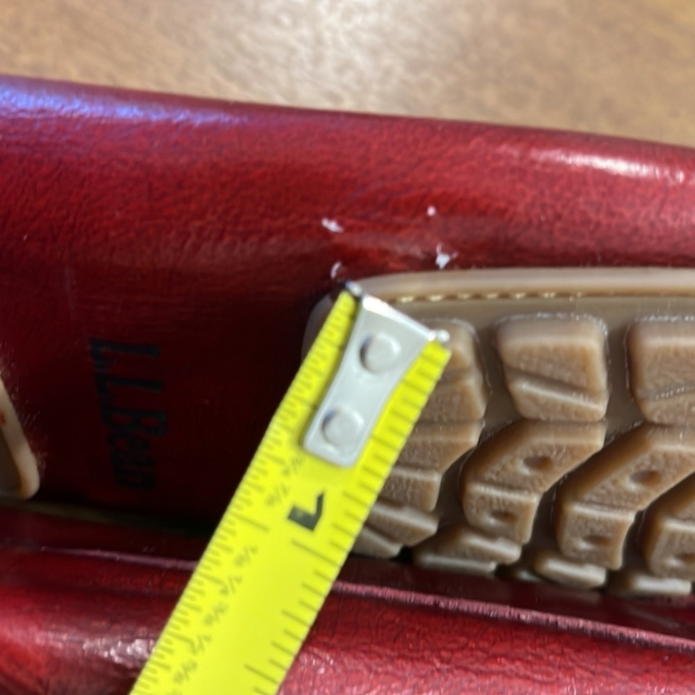 Womens L.L. Bean Dark Red Loafer Made in El Salvador Slip on Loafer Size 7.5 - Picture 6 of 6